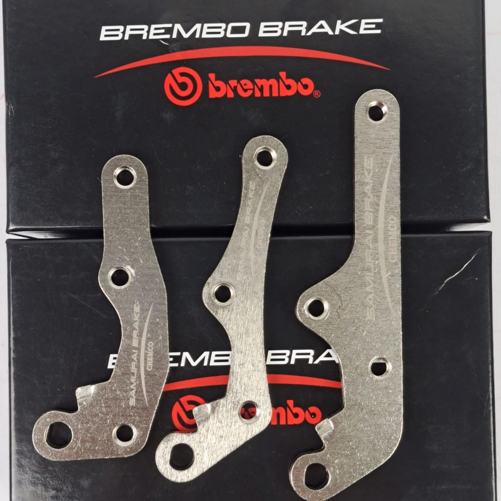 Bracket Kaliper Kiri kanan Samurai Nissin / Brembo Chemco pnp Ninja BEAT / Vario 190 220 260 mm