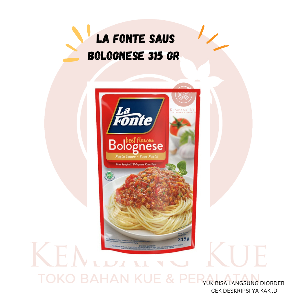

La fonte saus bolognese 315 gr/ saus bolognese / saus spagetti