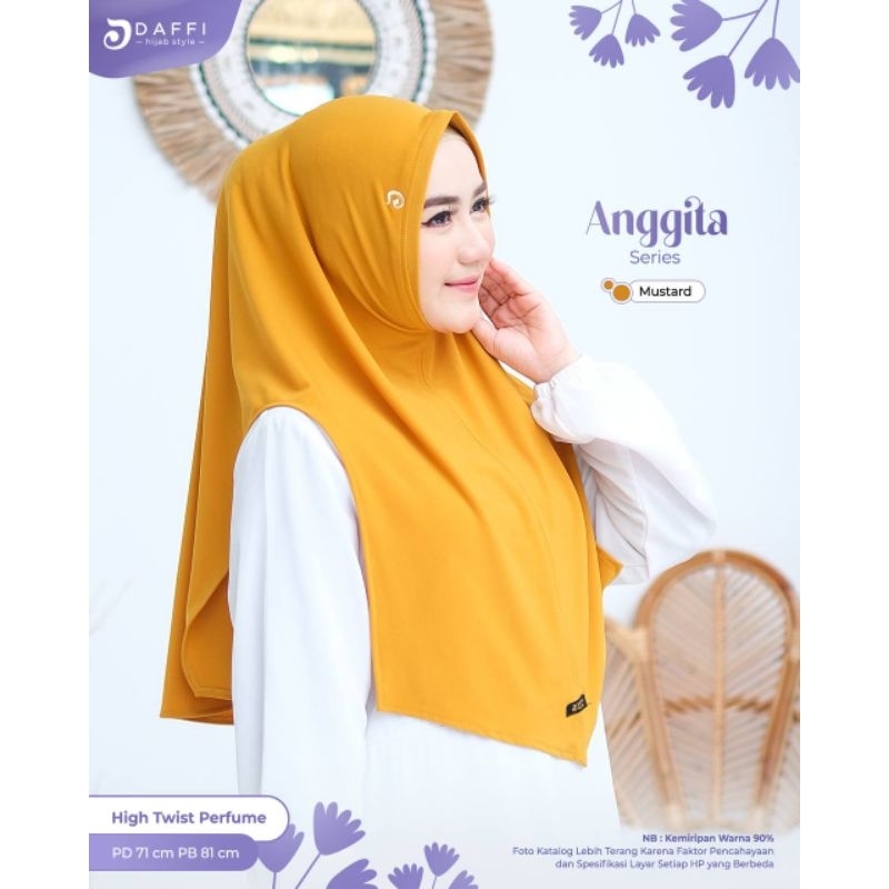 ANGGITA series ORI Daffi hijab style - hijab terbaru 2023 || hijab instan non-pad || hijab parfume indonesia.