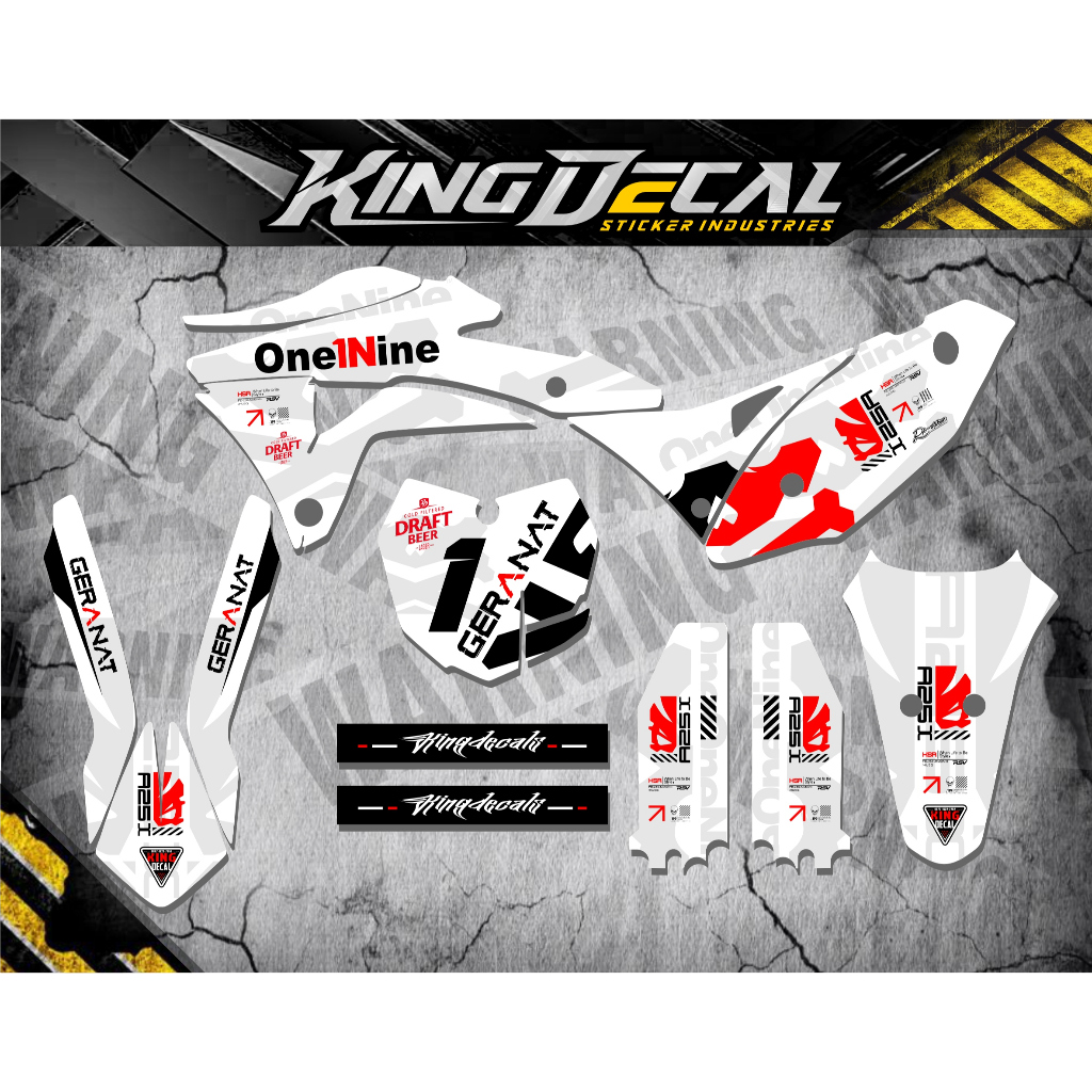DECAL STICKER KLX GORDON FULL BODY / DECAL GORDON / DECAL STIKER VARIASI KLX GORDON / STICKER KLX ST