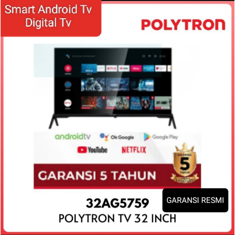 LED POLYTRON PLD 32AG5759 SMART ANDROID TV 32 Inch