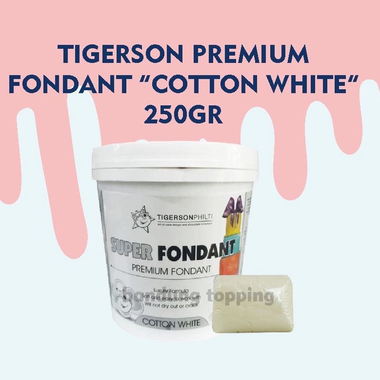 

[KODE PRODUK RRKNE7855] Tigerson Premium Fondant "Cotton White" 250gr