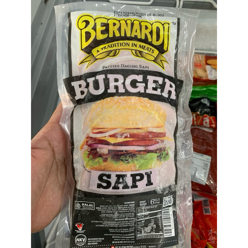 

BERNARDI BURGER SAPI 250 gram