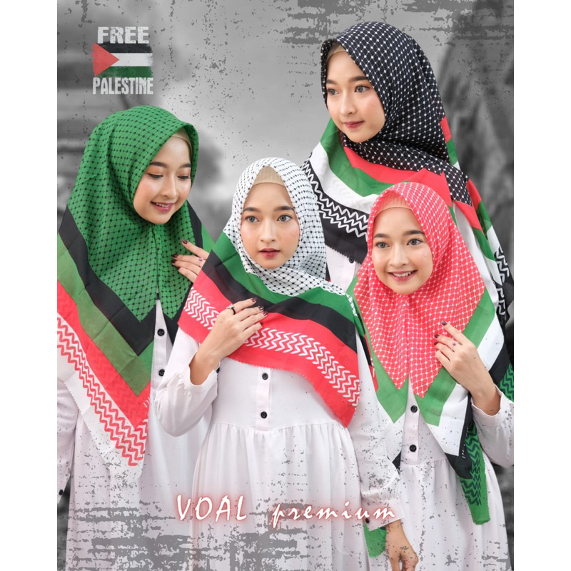 Hijab Palestina/ jilbab segiempat Palestina
