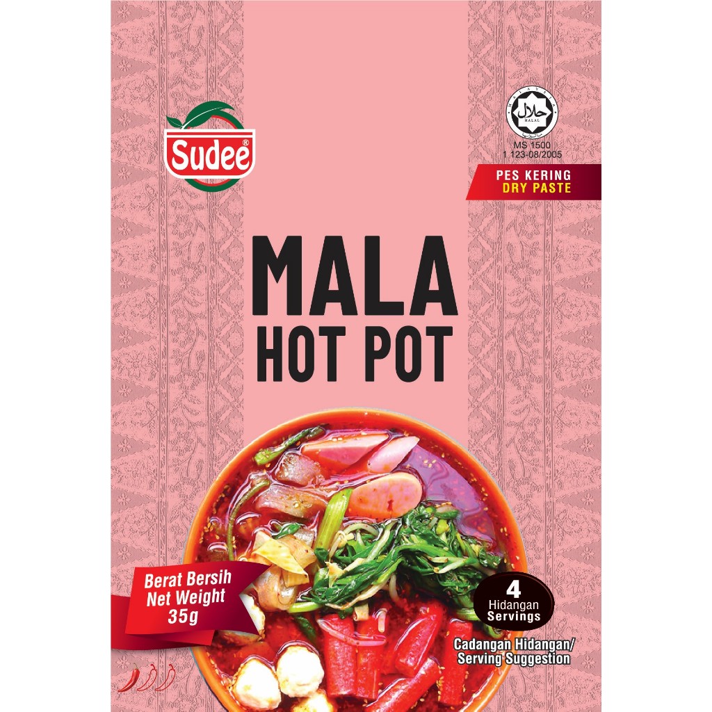 

Sudee Hotpot Mala Bumbu masakan Instan premium dan Halal Bubuk dapur Spesial dengan Rasa yang Istimewa sudee hotpot mala