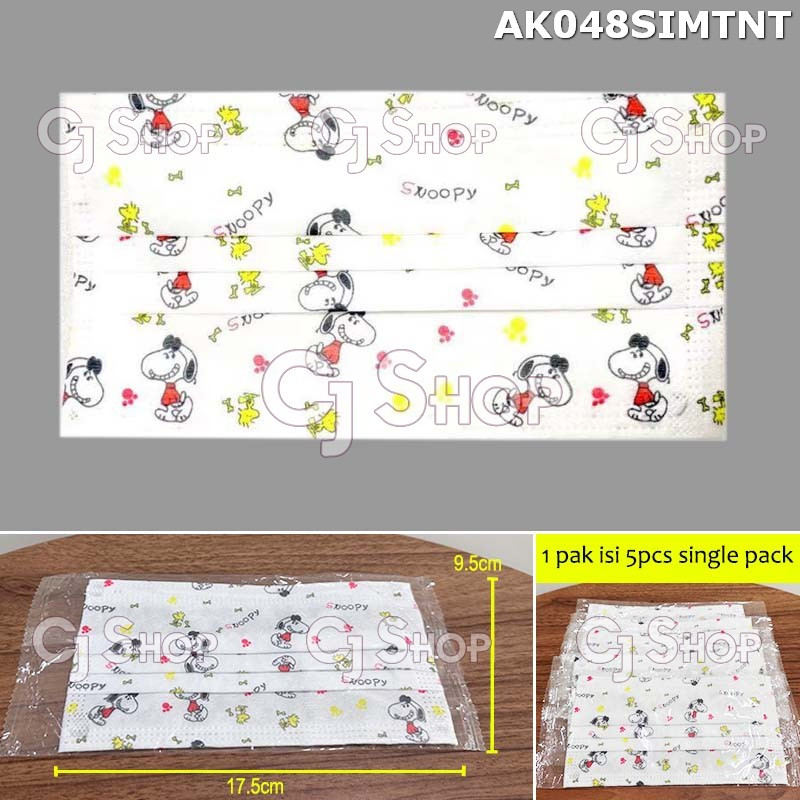 Masker / Disposable Mask Snoopy AK048