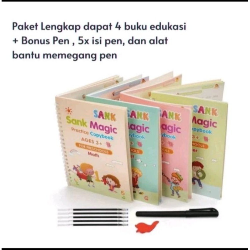 

Buku Sank Book Magic 1 set isi 4 buku + pulpen