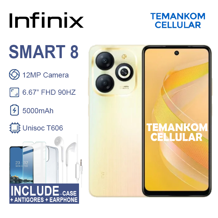 Infinix Smart 8 RAM 6GB 3+3GB Extend RAM 3/64 3GB RAM 64GB Garansi RESMI