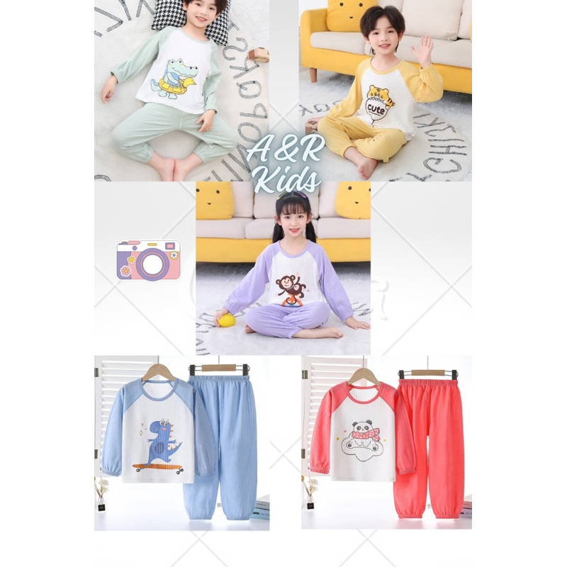 Setelan Lengan Panjang Anak laki-laki Perempuan Import Medan| Grosir Baju Anak