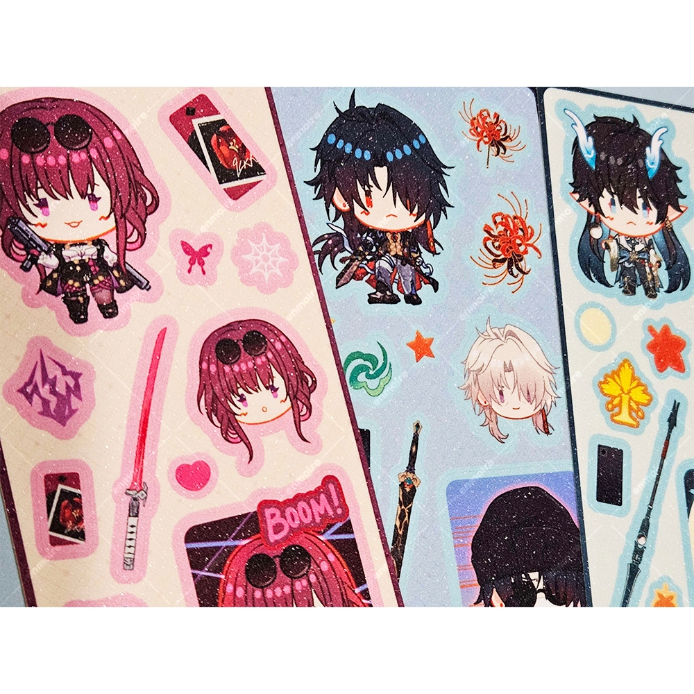 

Honkai Star Rail Glitter Sticker Sheet