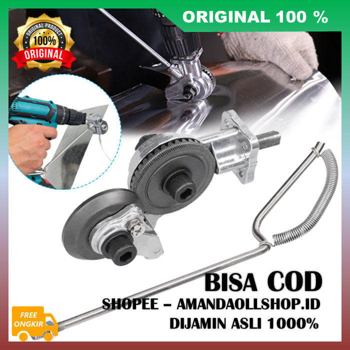 Plate Cutter Adapter / Adaptor Drill Refitting Shears Plate Cutter Alat Potong Plat 100% ASLI