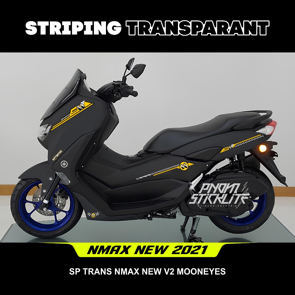 STRIPING NMAX STICKER TRANSPARAN NMAX NEW MOTIF MOONEYES STIKER DECAL TRANSPARAN NMAX NEW V2