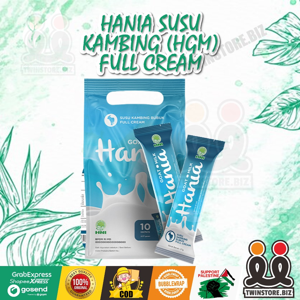 

Hania Susu Kambing Bubuk Full Cream HNI-HPAI | Baik Untuk Kalsium Tulang Dan Mengatasi Alergi | HNI HPAI Original [BPOM]