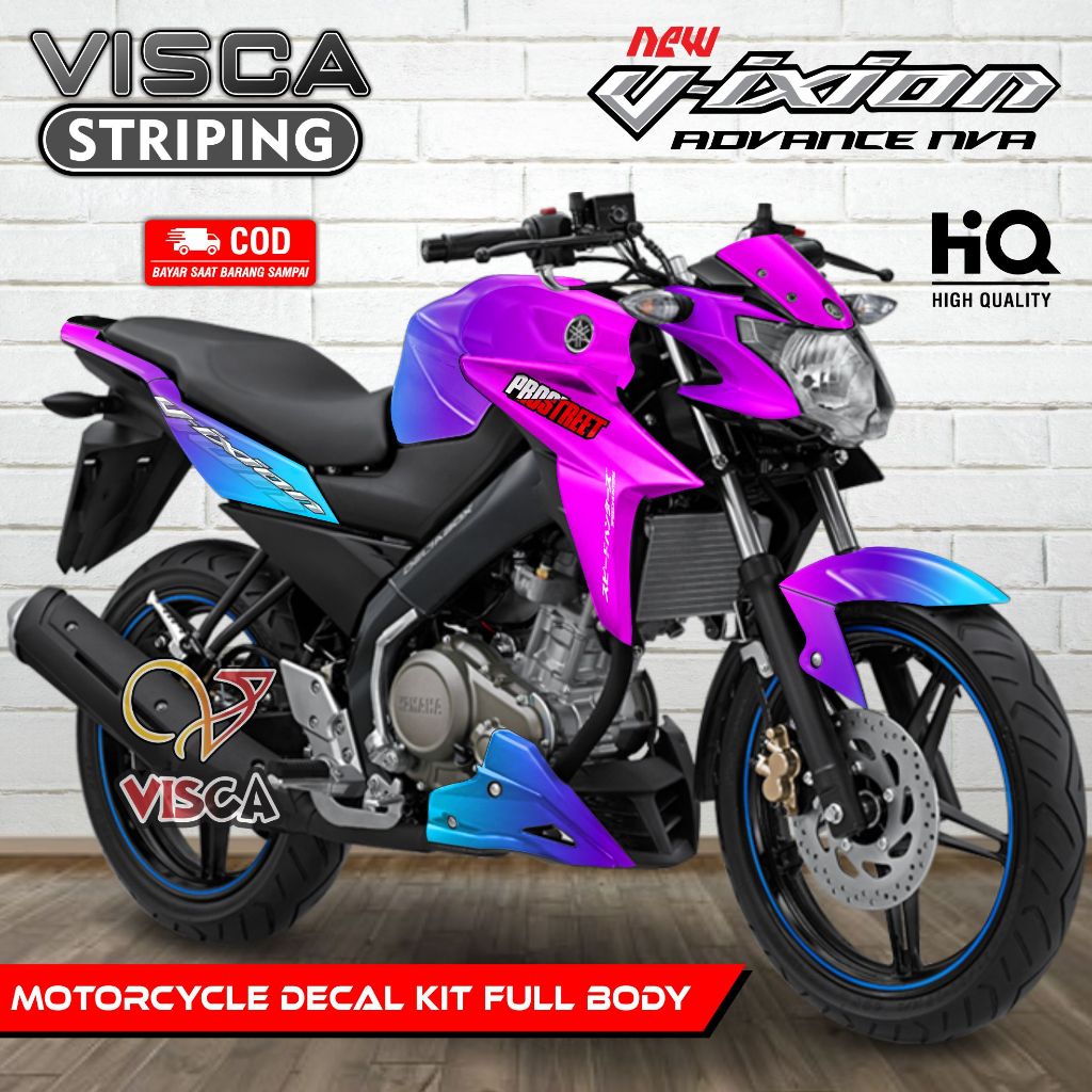 Decal Vixion Advance - Stiker Vixion Advance - Dekal Vixion Advance Full Body - Striping Vixion Adva