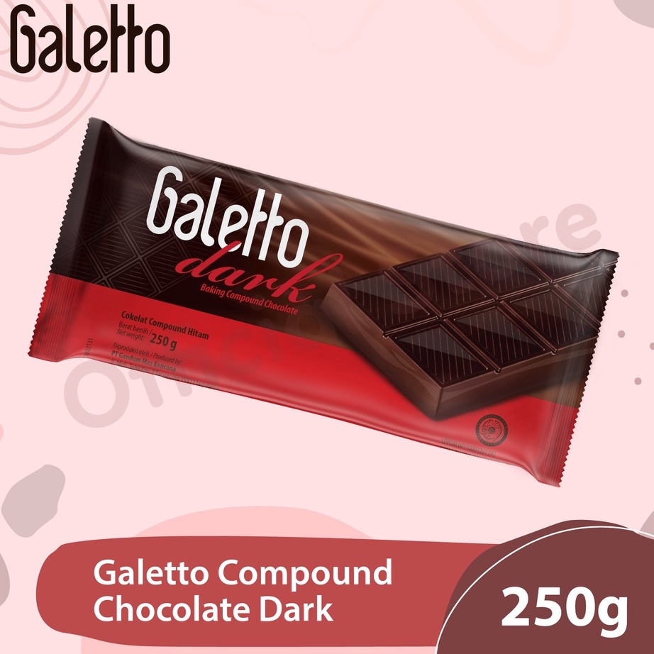 

[KODE GWJZD] GALETTO DARK CHOCOLATE 250gr