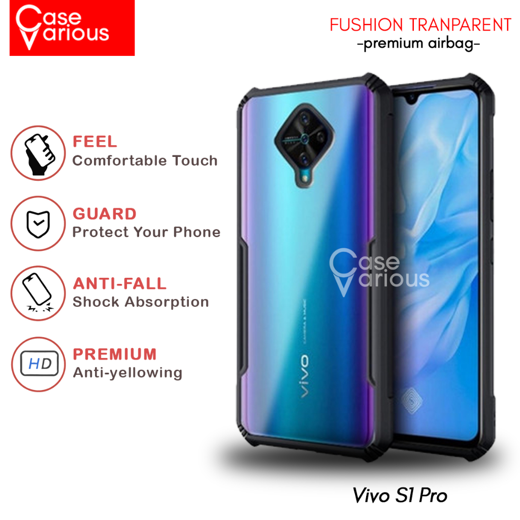 Case Vivo S1 Pro Hard Case Fushion Casing Transparent
