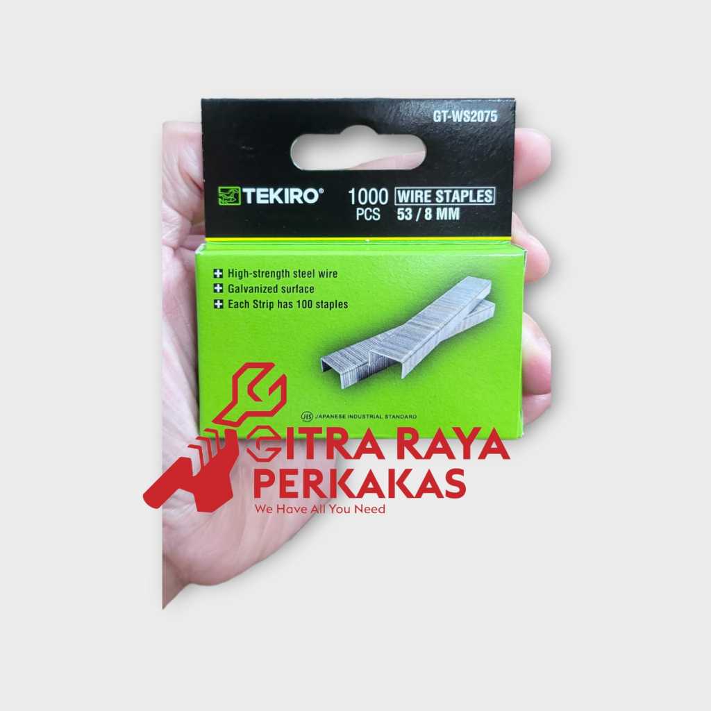 

TEKIRO Isi Staples Tekiro 8 mm 1000 Pcs Isian Staples Jok Tembak Manual