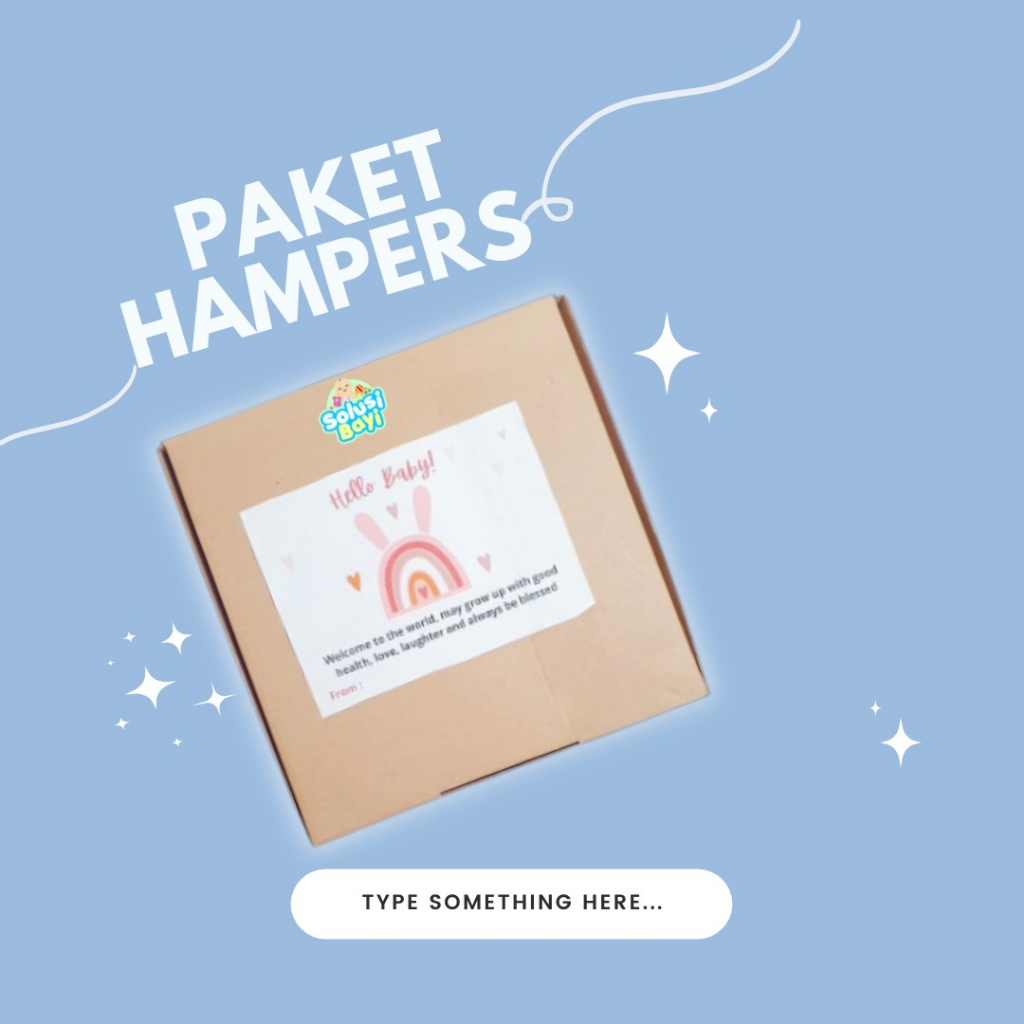 

Packaging Hampers Hadiah + Kartu Ucapan | Gift Box | Kado Lahiran atau Ulang Tahun