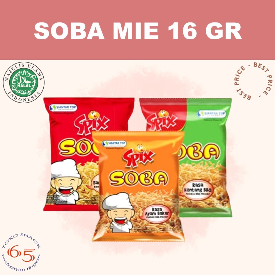 

Spix Soba Mie 16 gr. mie kering. RCG