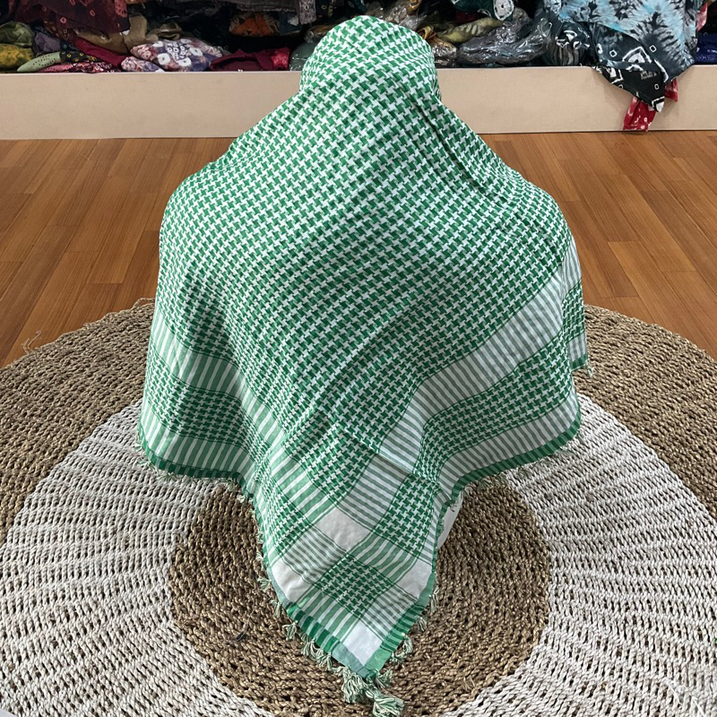 Sorban Haji Sorban Palestina Sorban Tenun Sorban Motif Jagung Premium