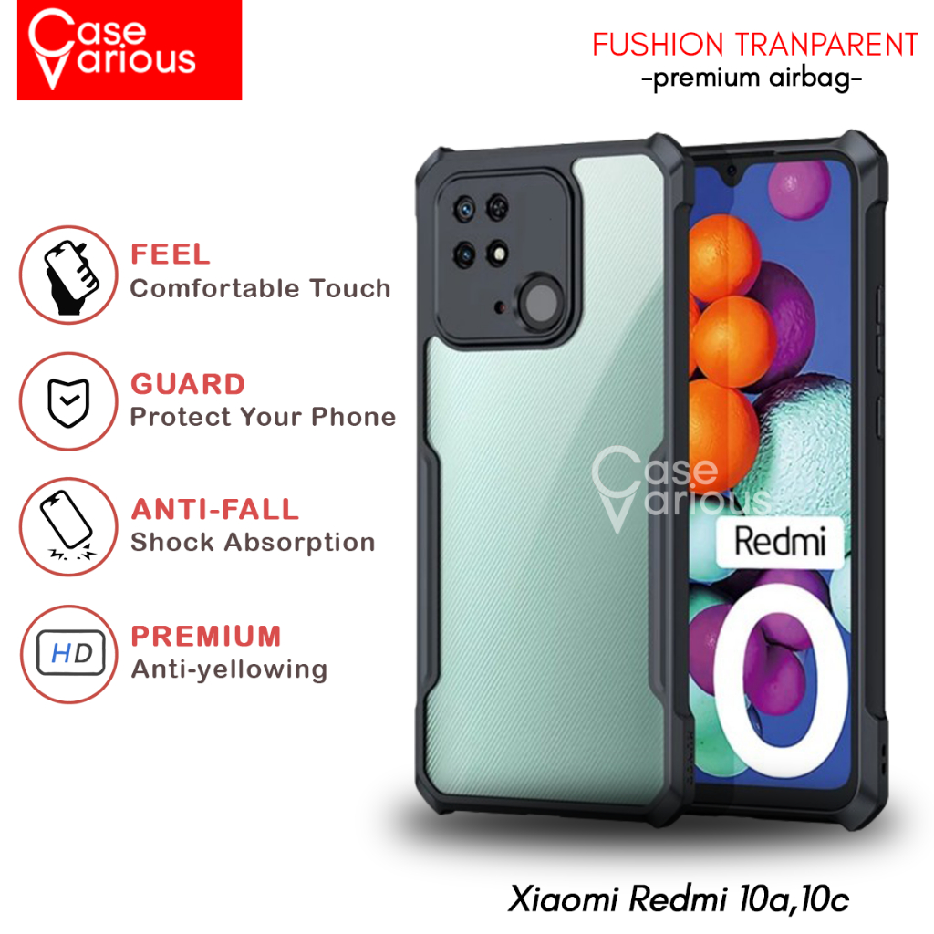 Case Xiaomi Redmi 10A/10C Hard Case Fushion Casing Transparent