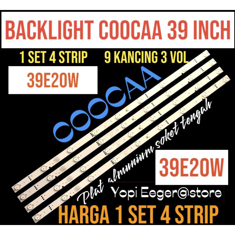 BACKLIGHT TV LCD LED COOCAA 39 INCH 39E20W BACKLIGHT TV COOCAA 39 INCH