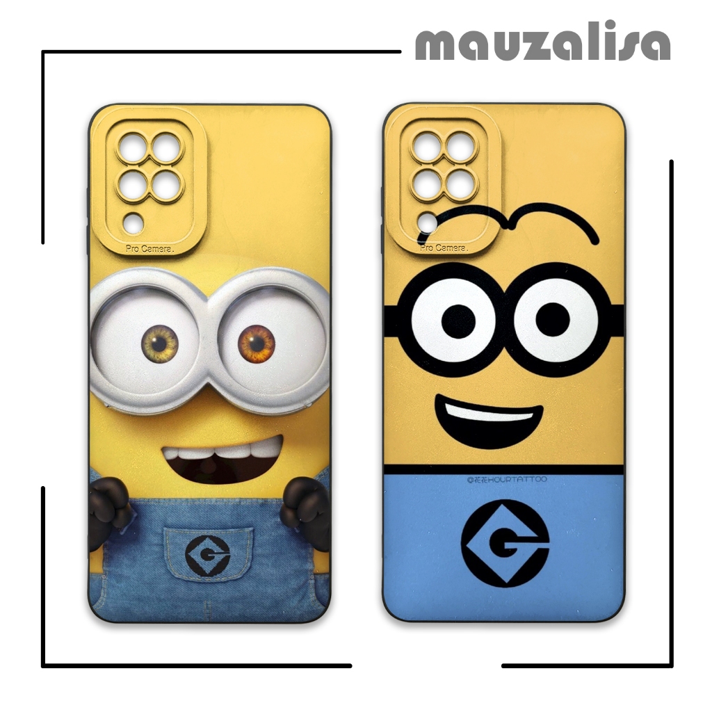 Softcase Samsung A12 M12 Model Kartun Minion - Casing Gambar Kartun - Case Motif Karakter