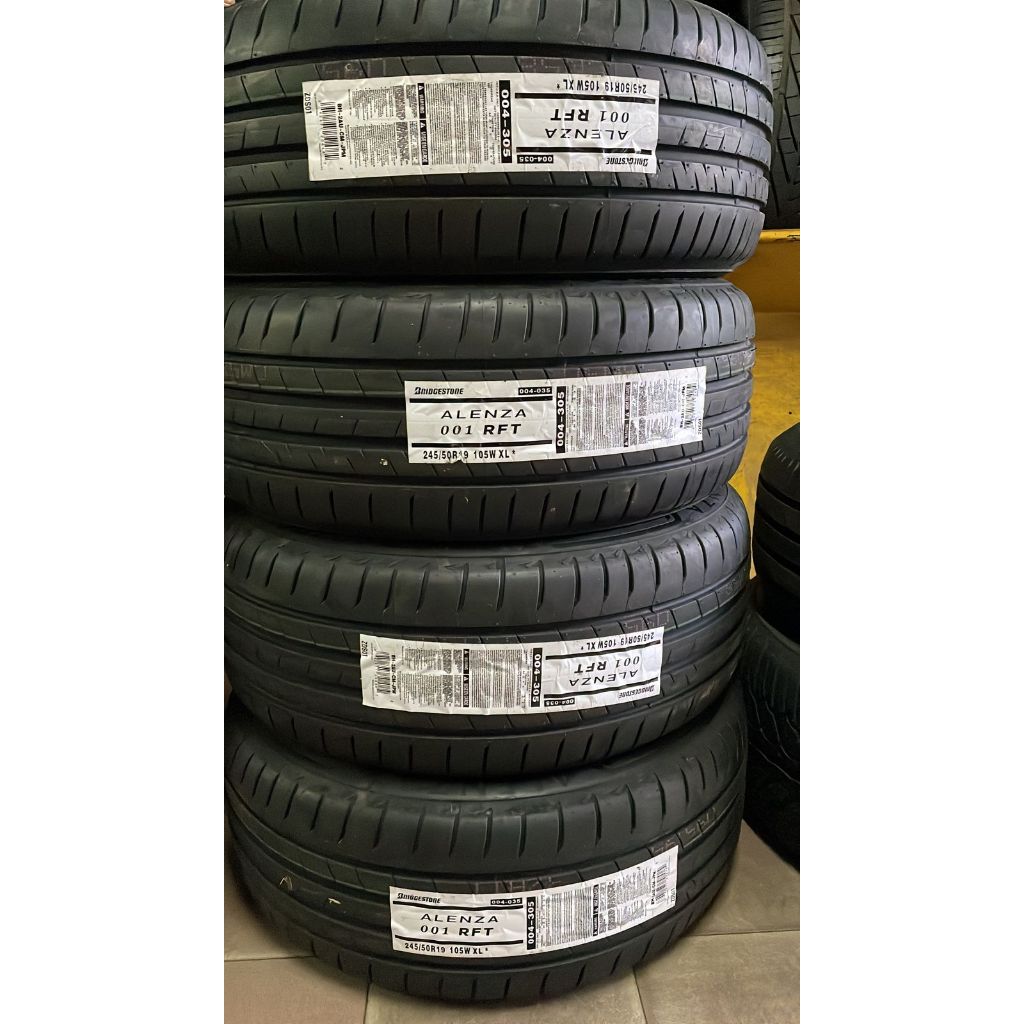 BAN IMPORT BRIDGESTONE ALENZA 001 RFT 245 50 R19 BAN MOBIL BMW SANTA FE RING 19 ANTI BOCOR