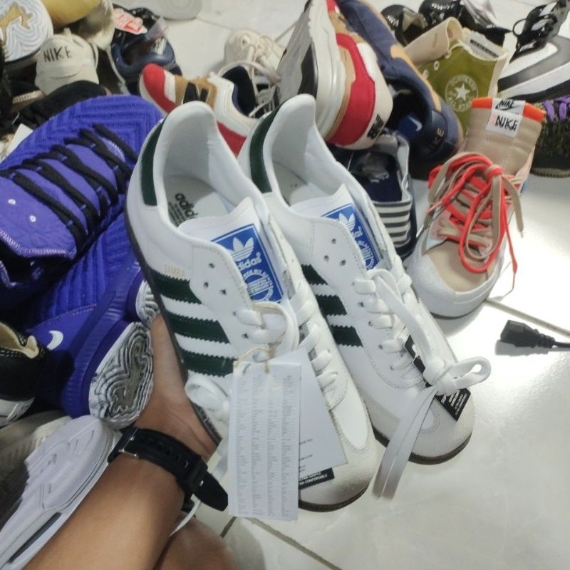 SEPATU ADIDAS SAMBA WHITE GREEN