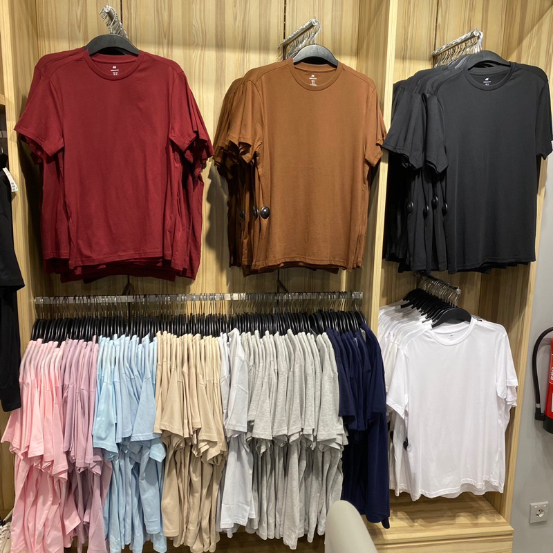 Kaos Basic Pria H&M Original Store