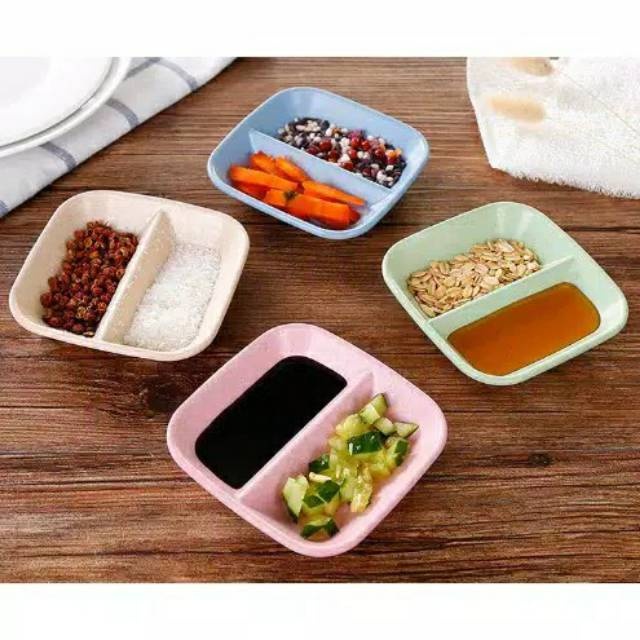 Piring Kecil KOTAK SEKAT  Untuk Sambal Dan Kecap | ARD