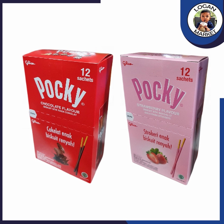 

Terbaru Glico Pocky Single Chocolate Coklat Strawberry Stroberi 12gram 12 gram 12 Sachet Pcs 12Pcs