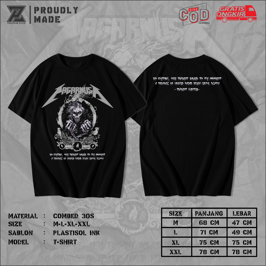 Kaos Pagar Nusa Metallica Original Terlaris - Kaos Pagar Nusa Distro - Kaos Pagar Nusa Terbaru