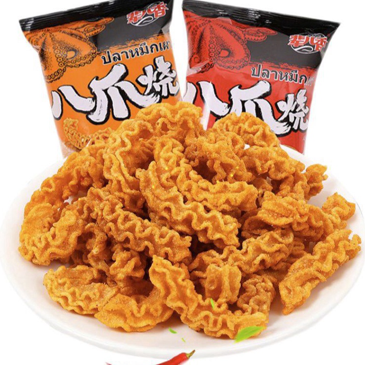 

Model Terkini (HALAL) 辈儿香八爪烧 Keripik Gurita Octopus Roasted Snack 46gr