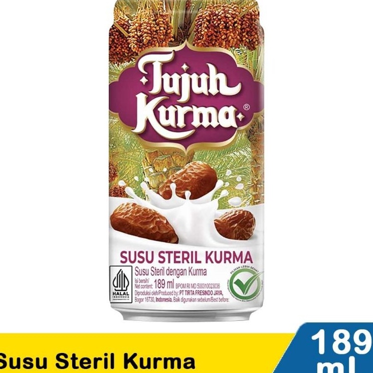 

Harga Termurah SUSU TUJUH KURMA SUSU STERIL 189 ML ISI 12