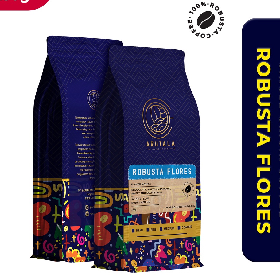 

Ready ARUTALA Kopi Flores Robusta Coffee 250 gram