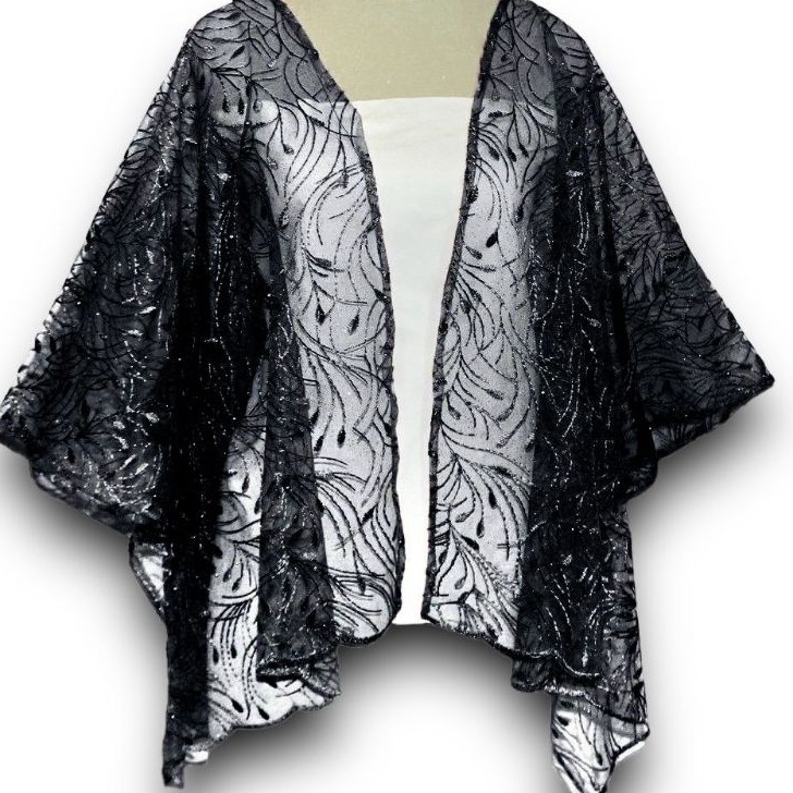 Terkini HARGA PROMO/BRUKAT CAPE TILE/OUTER KEBAYA BRUKAT/KEBAYA CAPE KILAU TULLE/OUTER KEBAYA KONDAN