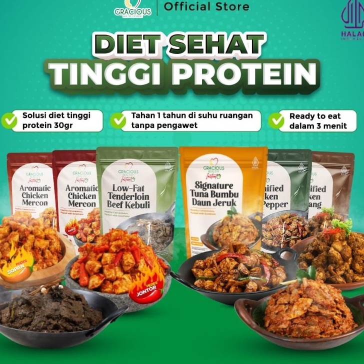 

Bayar Di Tempat GRACIOUS HEALTHY INSTANT [Makanan Sehat Siap Saji , Tanpa Bahan Pengawet, Tahan Hingga 6 Bulan suhu ruang]