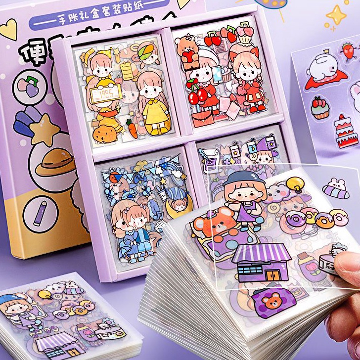 

Terlaku. Stiker Motif Kartun Korea Lucu Anti Air 1 box 100lbr /Dekorasi Handbook Scrapbook DIY/Stiker kartun tahan air PET Bayar Di Tempat