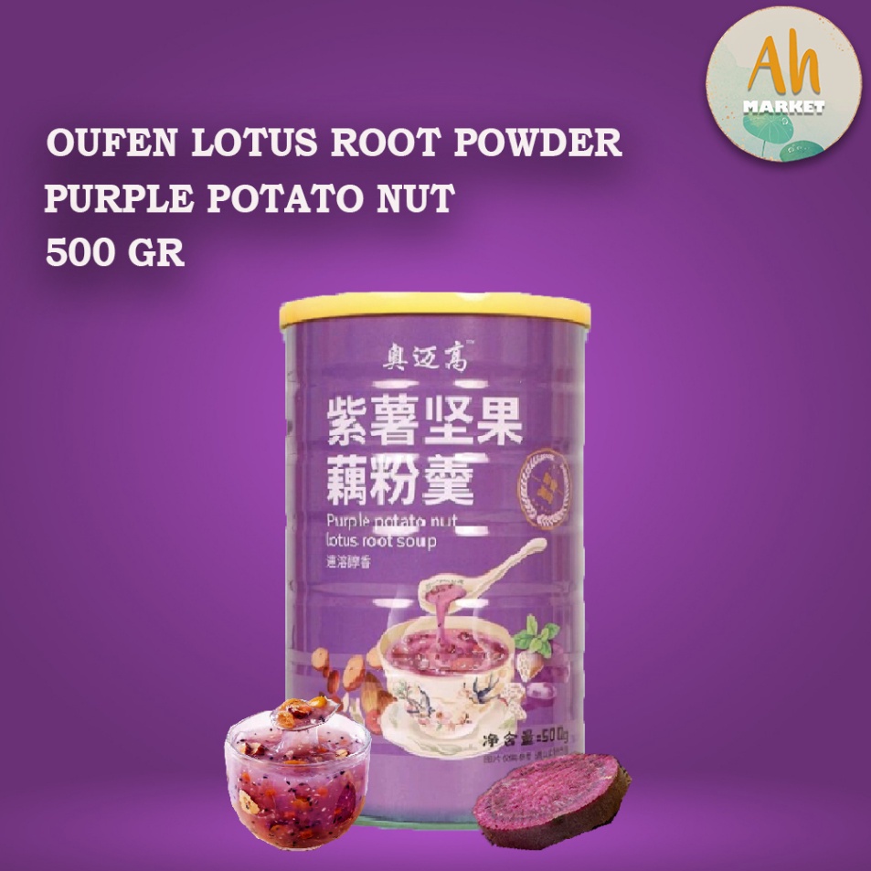 

Terkini Lotus Root Powder Oufen Bubur Akar Teratai Purple Potato Lotus Nut Soup 500Gr