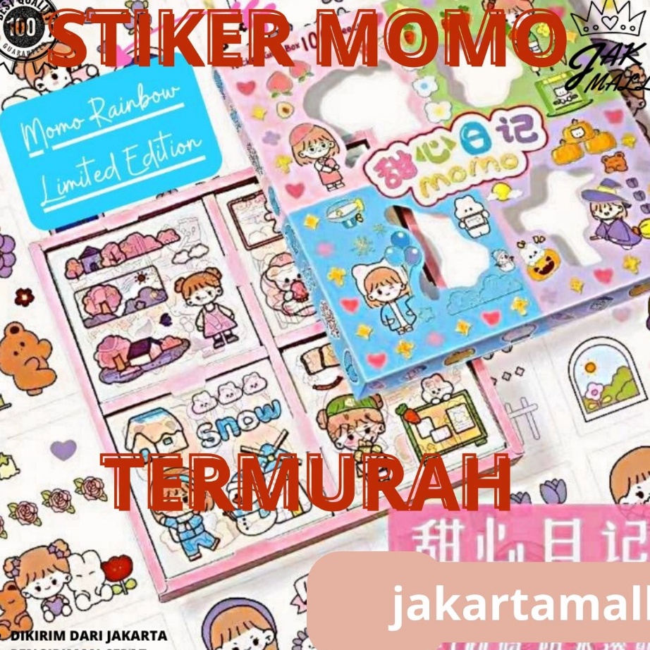 

Terbatas 100 Lembar Stiker Motif Kartun Korea Lucu Anti Air Dekorasi Handbook Scrapbook DIY JM Laris