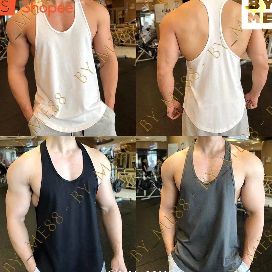 Readystock KAOS SINGLET PRIA TALI KECIL SPORT UNTUK GYM ☇✯✱