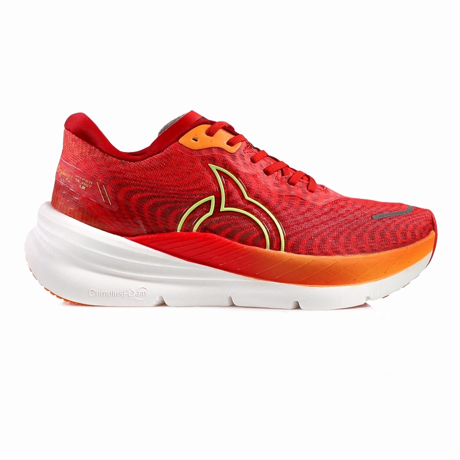 Super Promo BIG SALE SEPATU RUNNING ORTUSEIGHT HYPERBLAST EVO (CRIMSON ELECTRICITY WHITE) / Sepatu O