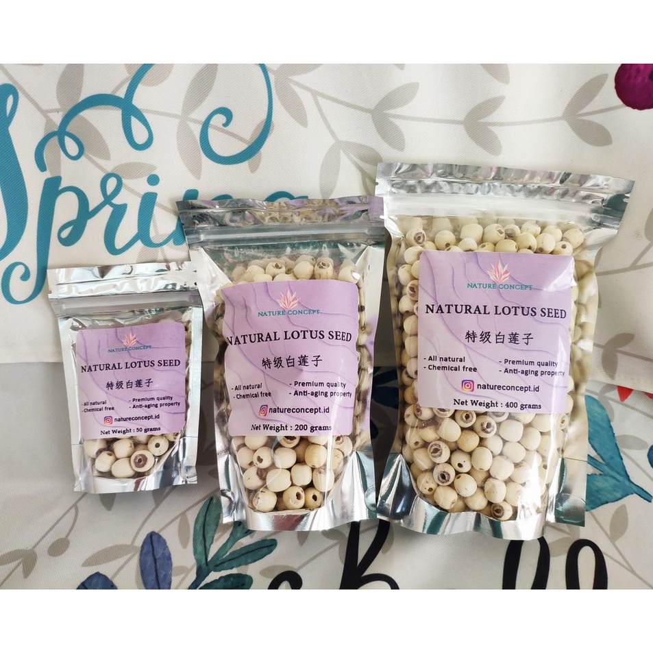 

Produk Keren Biji Teratai Lotus Seed Fresh Makanan Diet Sehat Alami Organik Lian zi Grade AAAAA Terbaik