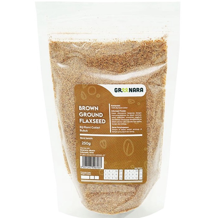 

Ready Stok Bubuk Biji Rami Coklat 250gr / Brown Ground Flaxseed
