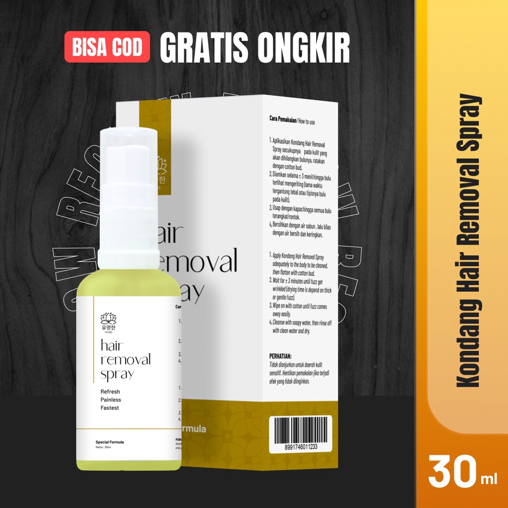 Serba MurahPerontok Bulu Permanen Bpom Kondang Hair Removal Spray Waxing Penghilang Bulu Ketiak Tang