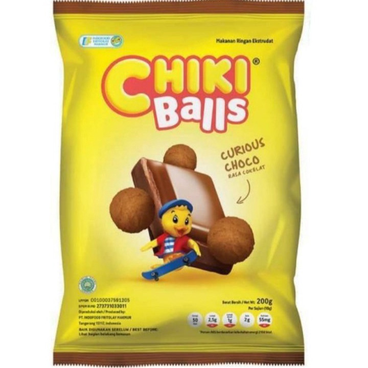 

Best Seller Indofood - Chiki Balls Curious Choco - Rasa Cokelat - 200 gram