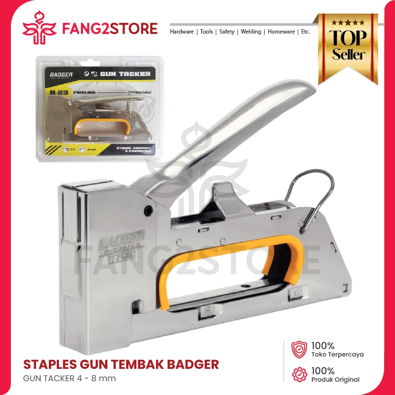 

Staples Stapler Gun Tembak 4-8 mm R-23 Badger