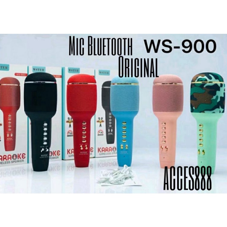Kirim Langsung Mic Karaoke Bluetooth WS-900 Original