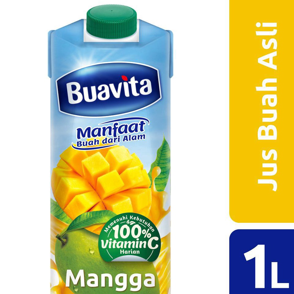 

Ready Stok Buavita Jus Buah Asli Mangga 1000 Ml - Mango Juice, Jus Mangga